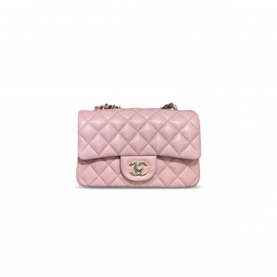 CHANEL MASTER MINI CLASSIC FLAP SAKURA PINK A69900 (20*12*6cm)